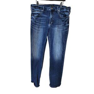 Silver Jeans Co. Eddie Relaxed Fit Mens Mid-Wash Denim Jeans Size W36 L34